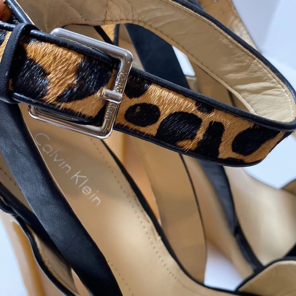Calvin Klein high Dani Wedge platform Sandal - Picture 5 of 12